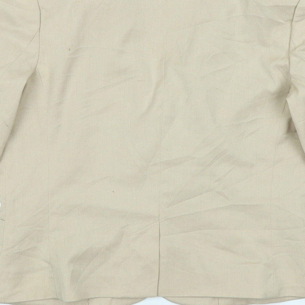 Divided Womens Beige Jacket Blazer Size 12
