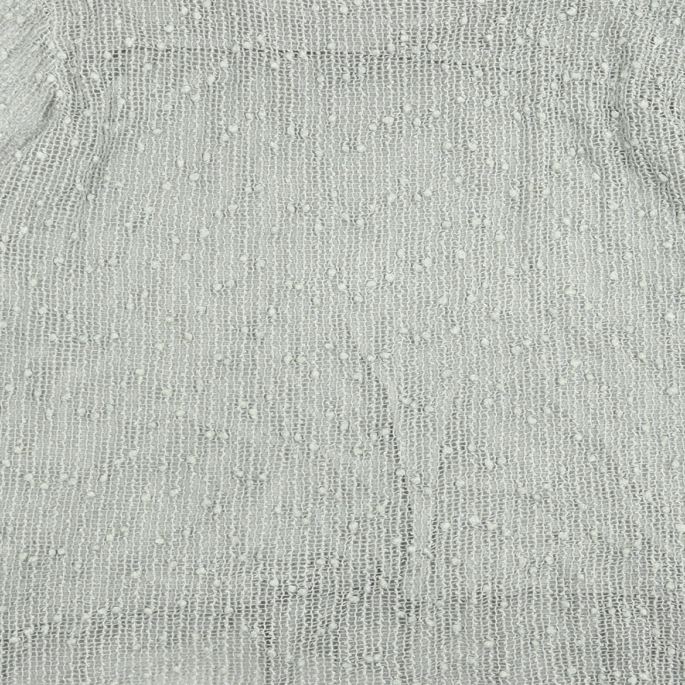 alexara Womens Green Floral Basic T-Shirt Size M