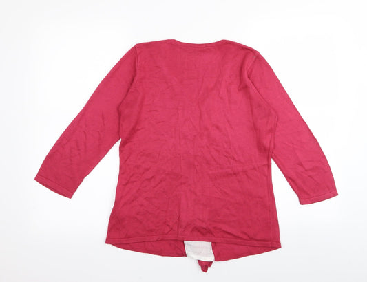 Per Una Womens Pink Basic T-Shirt Size 10