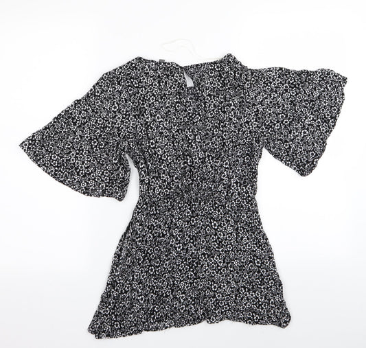 izabel Womens Multicoloured Floral Basic Blouse Size 8