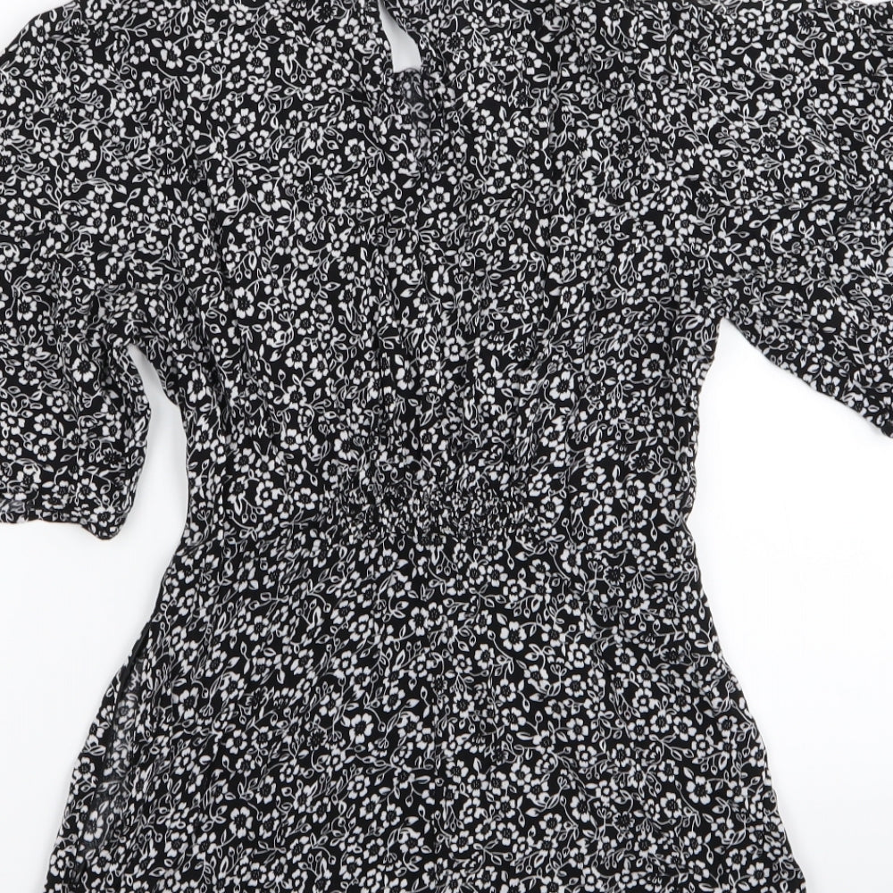 izabel Womens Multicoloured Floral Basic Blouse Size 8