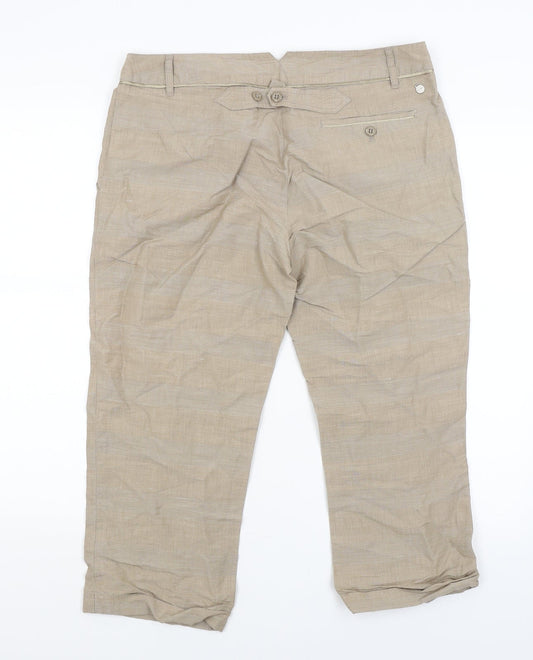 Full Circle Mens Beige Cropped Trousers Size 30 in L21 in