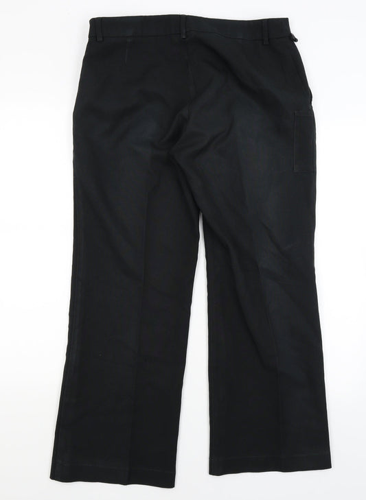 Dimensions Womens Black Dress Pants Trousers Size 14 L26.5 in
