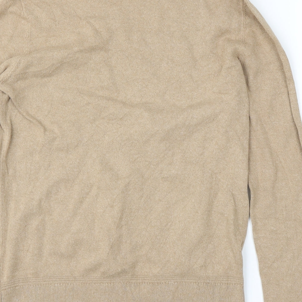 Topman Mens Beige Pullover Jumper Size S