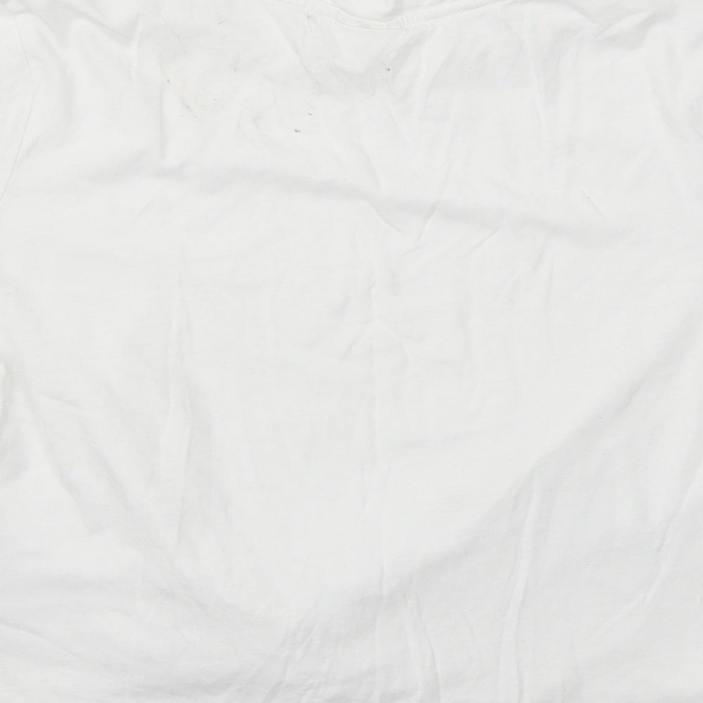 Womens UK Size M H&M White Basic T-Shirt