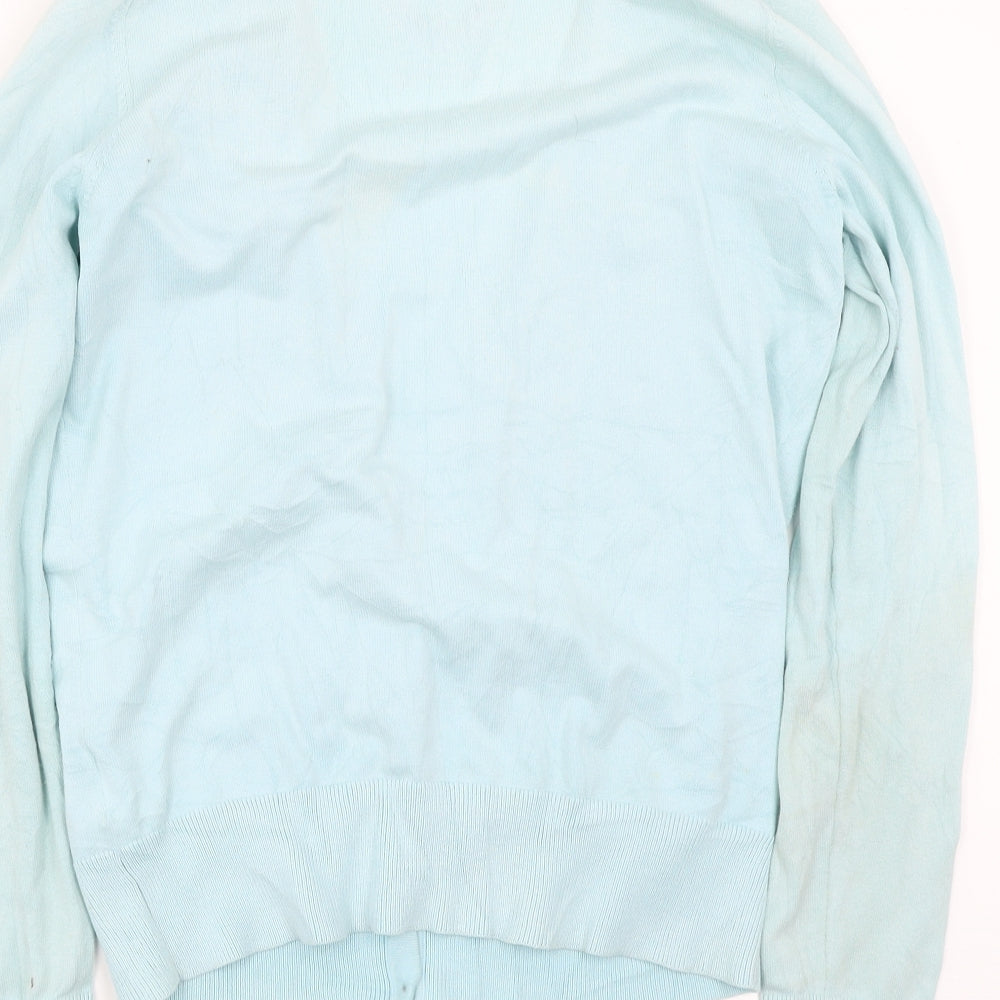 EC Womens Blue Cardigan Jumper Size S