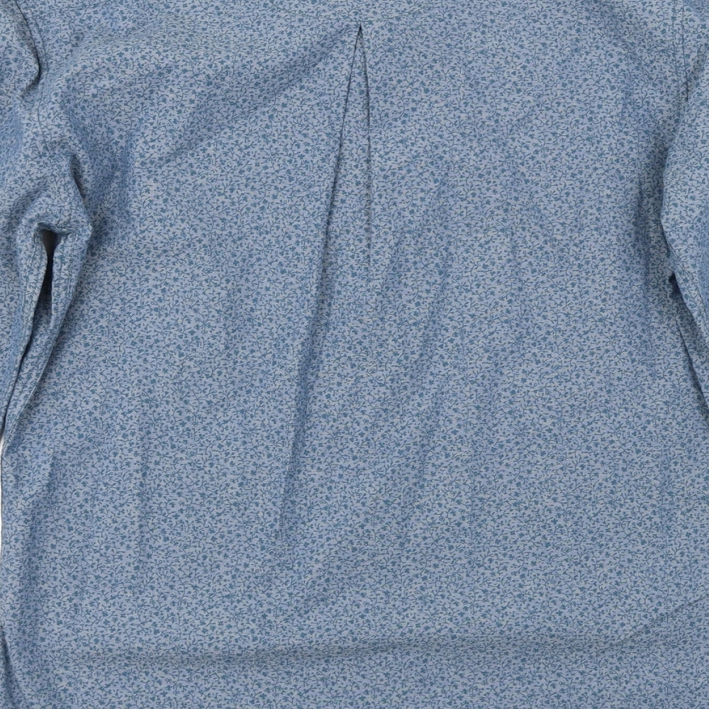 RJR.John Rocha Mens Blue Button-Up Size S