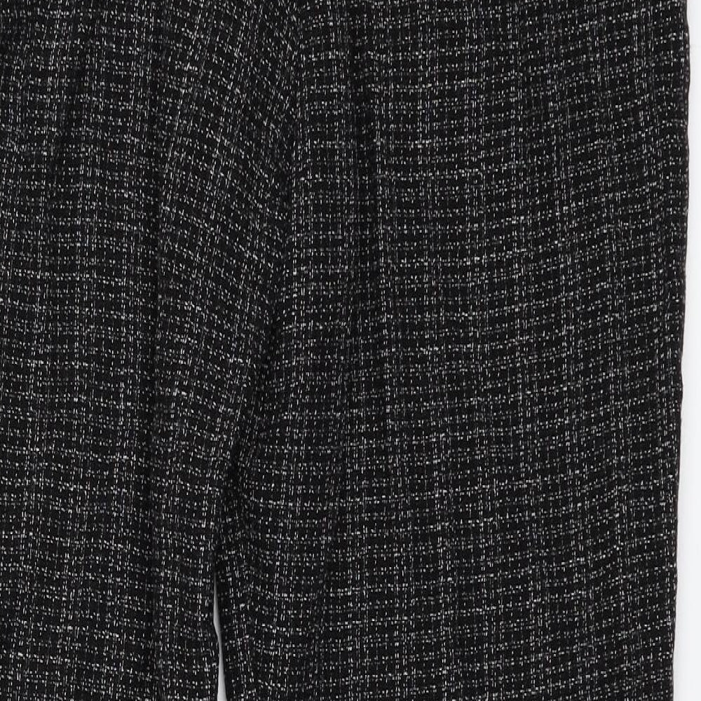 Womens UK Size 6 Dorothy Perkins Regular Fit Capri Black Trousers