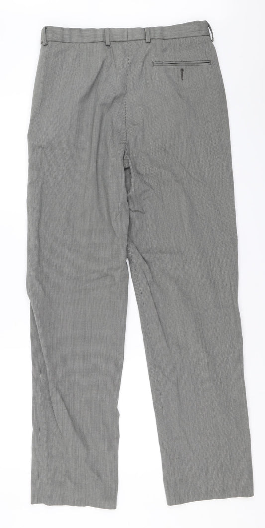 Marks and Spencer Mens Grey Trousers Size 32 in L33 in