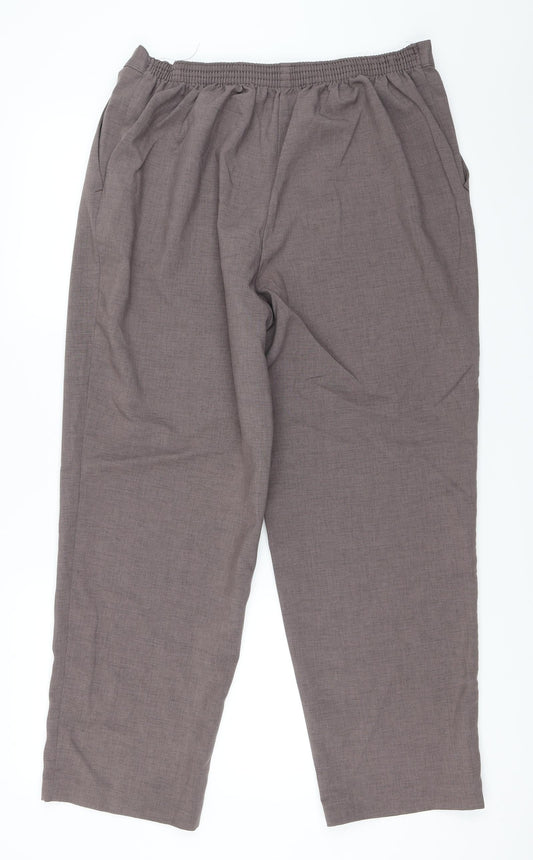 Womens UK Size 16 BHS Regular Fit Purple Trousers