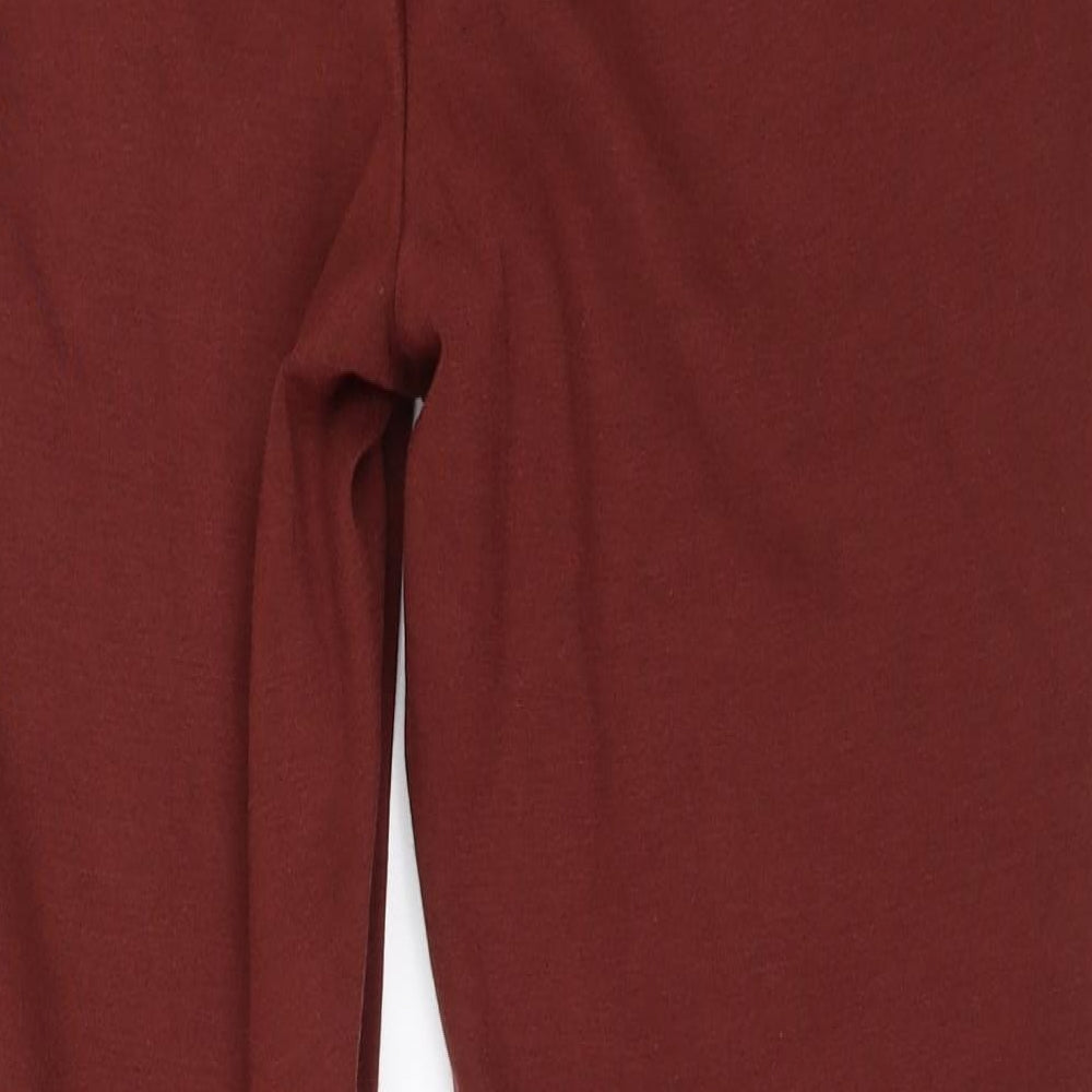 George Womens Red Capri Trousers Size 10 L26.5 in