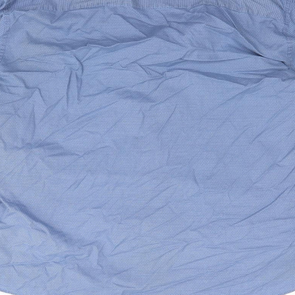 F&F Mens Blue Button-Up Size 17