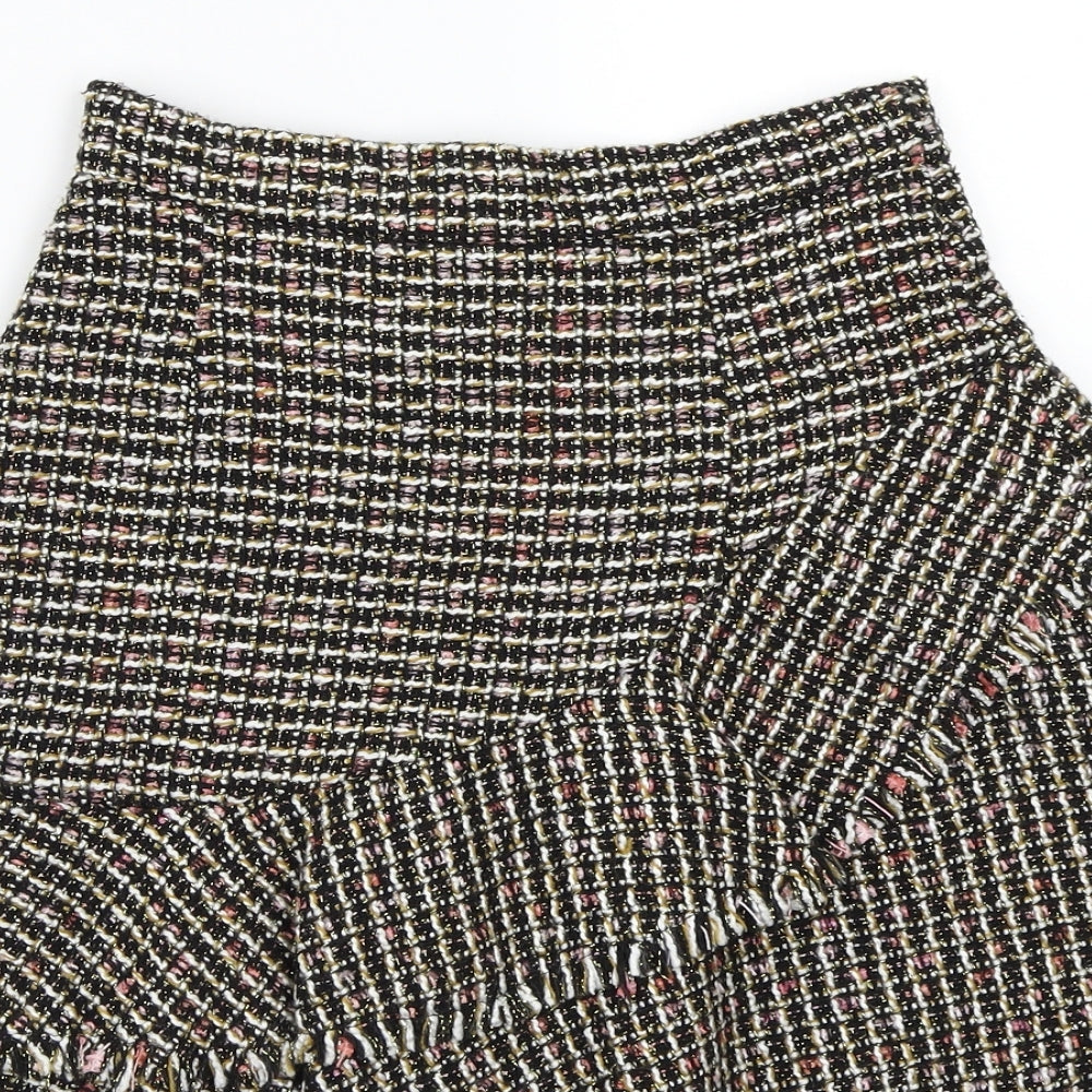 H&M Womens Multicoloured A-Line Skirt Size 4