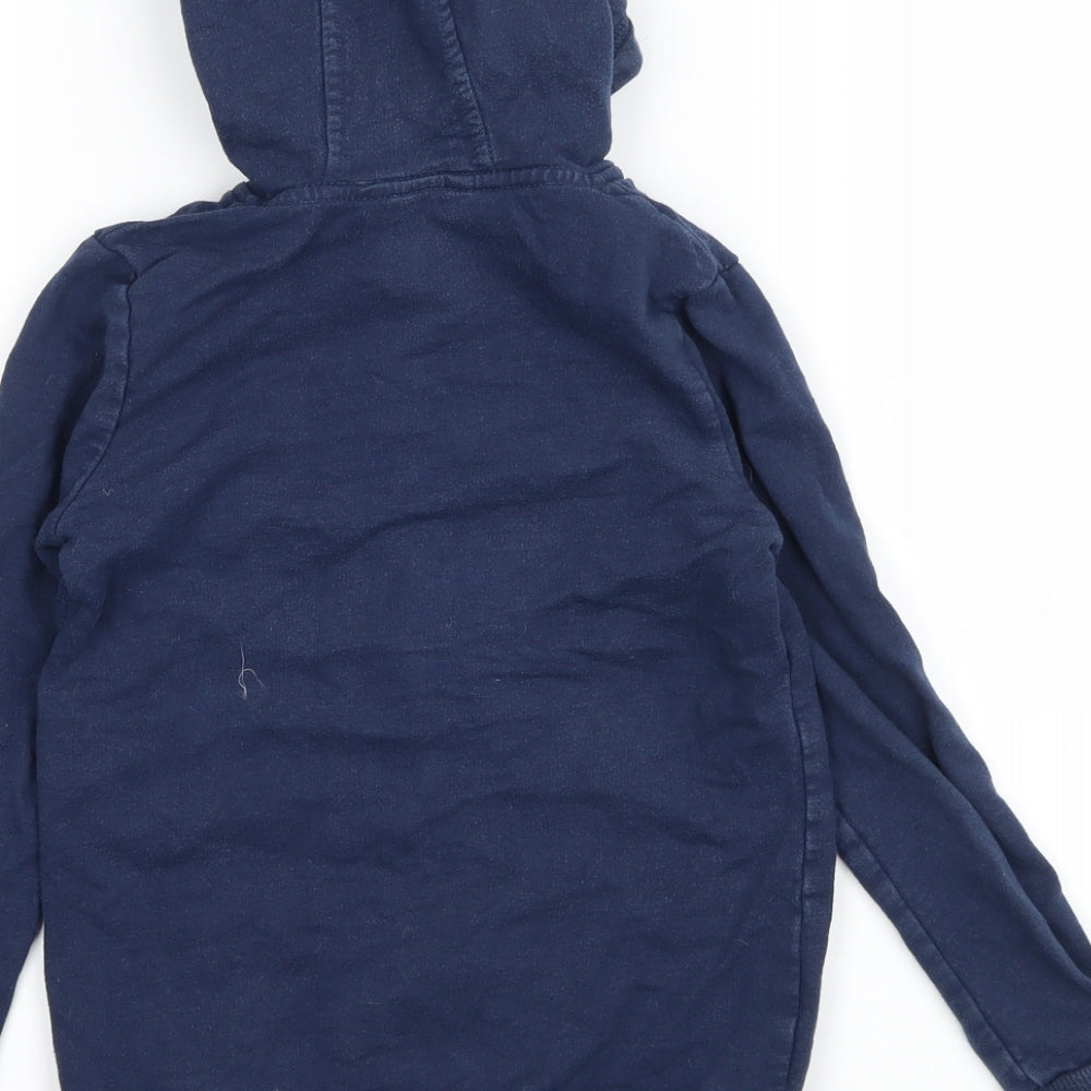 George Girls Blue Jersey Full Zip Hoodie Size 7-8 Years - Shine Bright