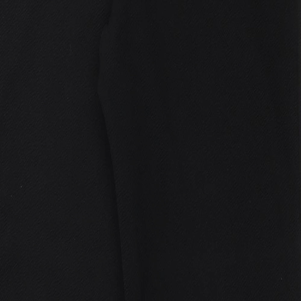 Womens UK Size 14 PRETTYLITTLETHING Regular Fit Black Trousers
