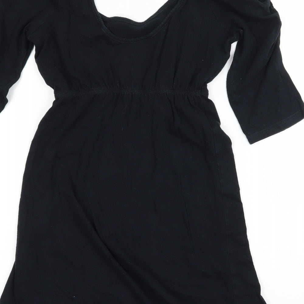 Womens UK Size 6 Dorothy Perkins Black Basic T-Shirt