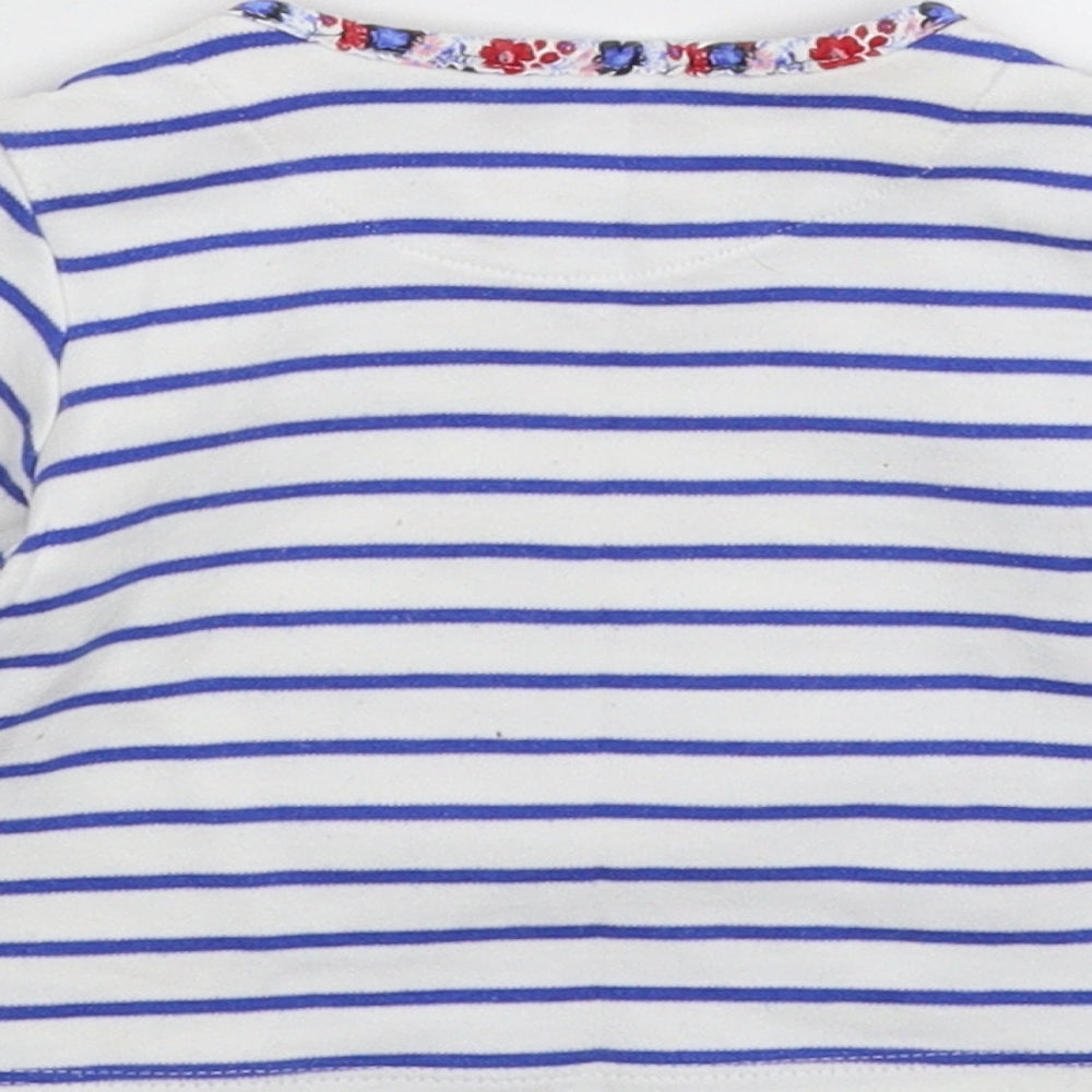 Marks and Spencer Baby White Striped Basic T-Shirt Size 3-6 Months