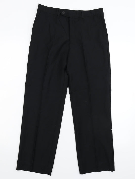 Flipback Boys Black Dress Pants Trousers Size 13 Years