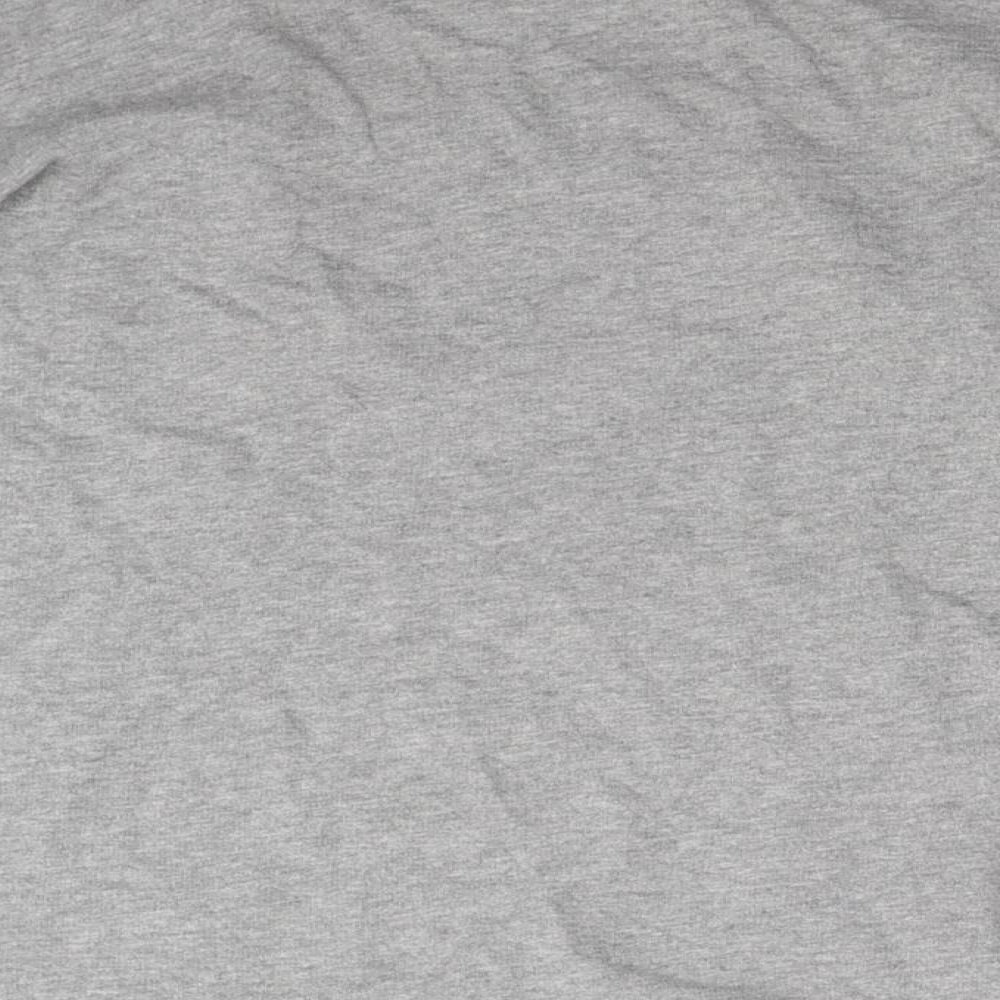 Womens Grey Jacquard Pullover Sweatshirt Size M
