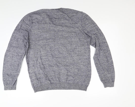 ASOS Mens Blue Knit Pullover Jumper Size M