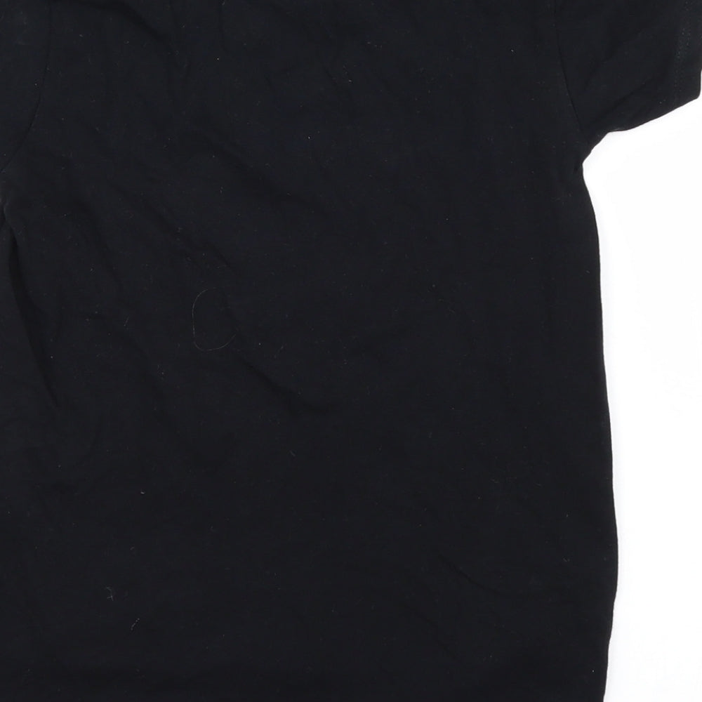 Pep&Co Girls Black Basic T-Shirt Size 6-7 Years - Friends