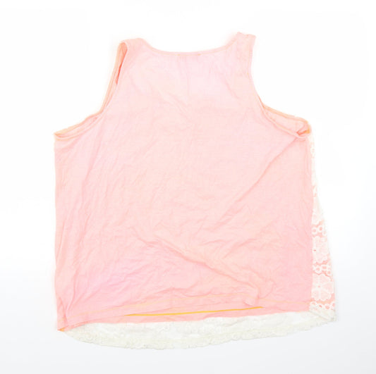 Papaya Womens Pink Basic Button-Up Size 18