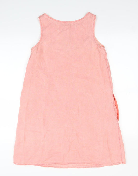 Preworn Womens Pink A-Line Size 8