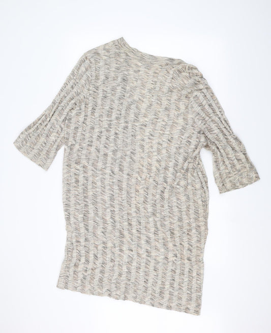 Zara Womens Brown Cardigan Jumper Size L