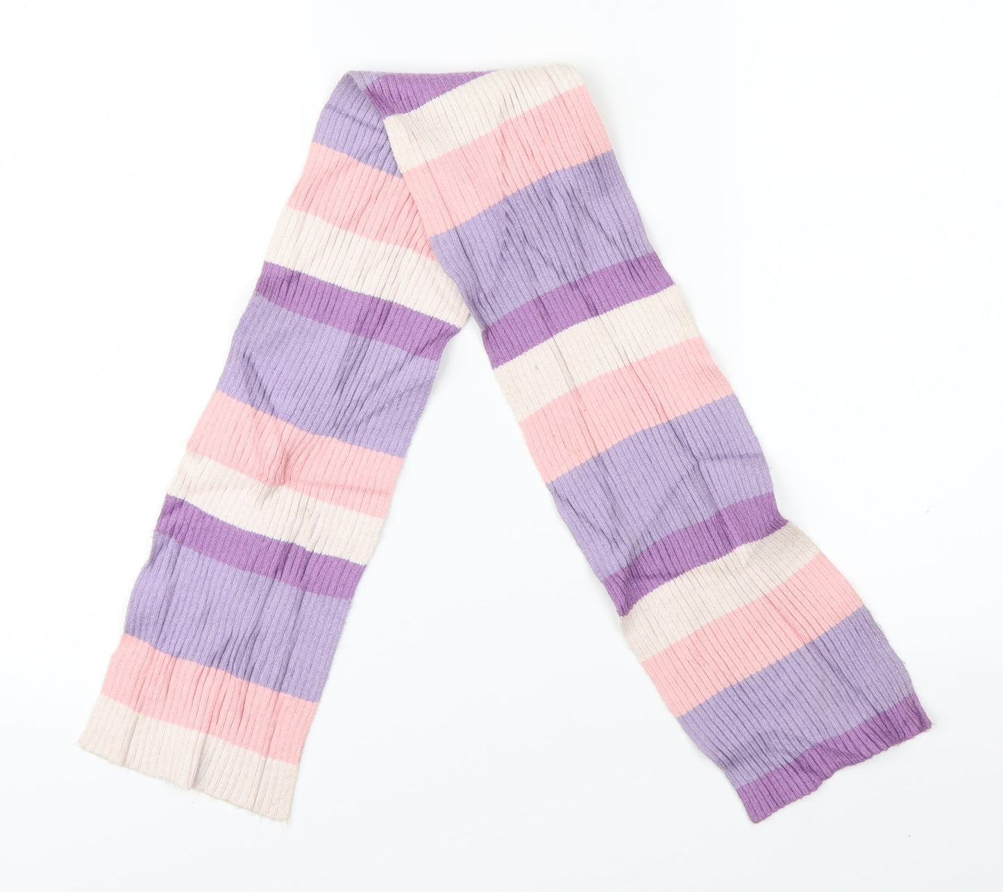 Preworn Girls Multicoloured Striped Scarf Scarves & Wraps Size Regular