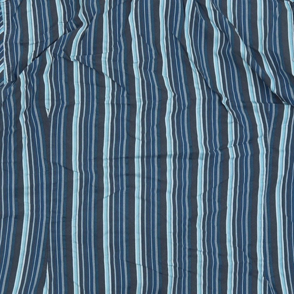 Mens UK Size XL NEXT Blue Button-Up Long Sleeve Casual Shirt