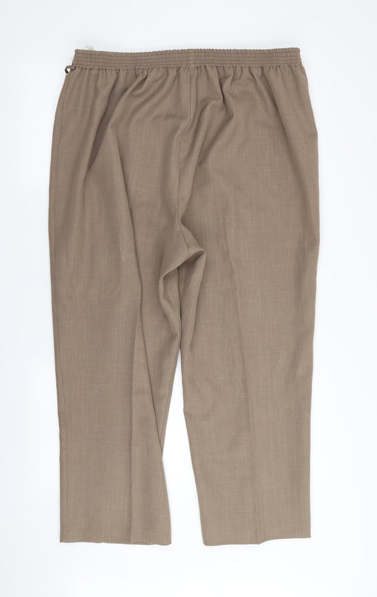 Berkertex Womens Brown Trousers Size 20 L24 in