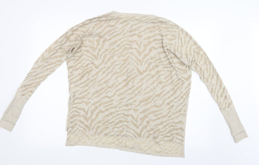 H&M Womens Beige Basic T-Shirt Size XS