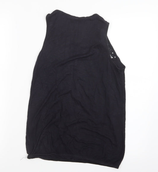 Dorothy Perkins Womens Black Basic Tank Size 8