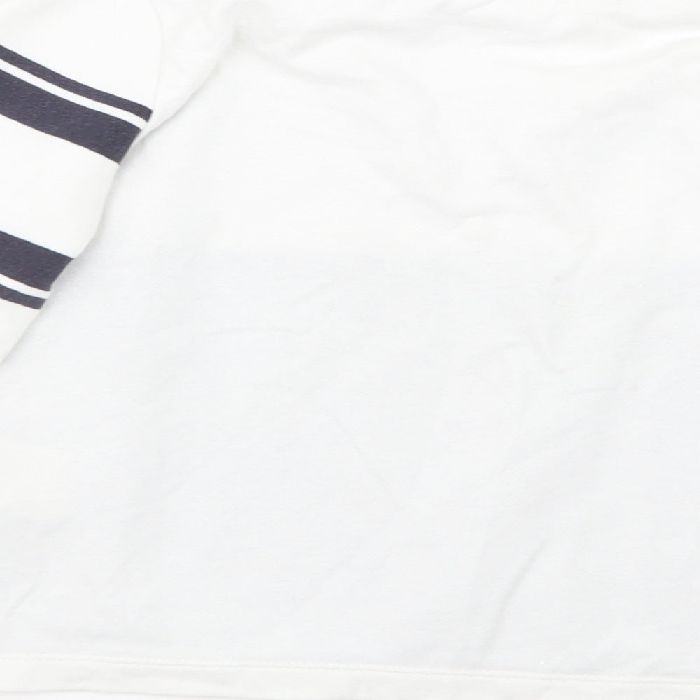 H&M Girls White Pullover Jumper Size 9-10 Years