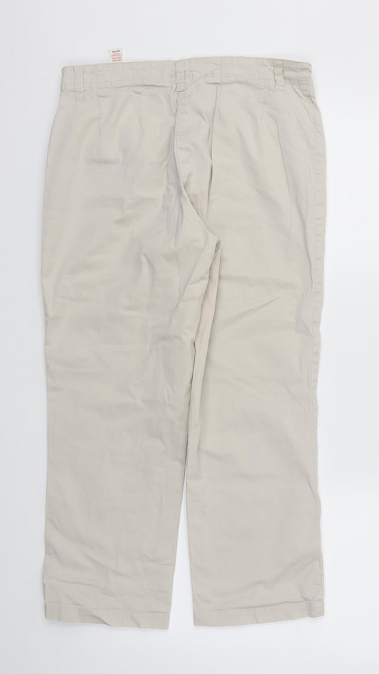 St Bernard Womens Beige Trousers Size 12 L23 in