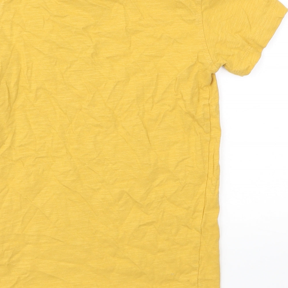 Next Boys Orange Basic T-Shirt Size 6 Years
