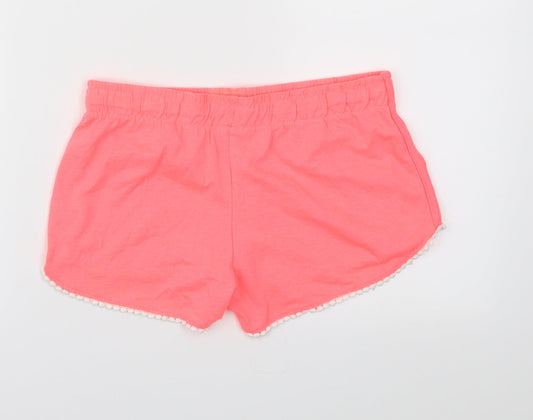 Primark Womens Pink   Cut-Off Shorts Size 8 - Stretch waistband