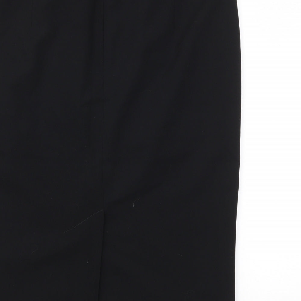 M&S Womens Black   A-Line Skirt Size 10