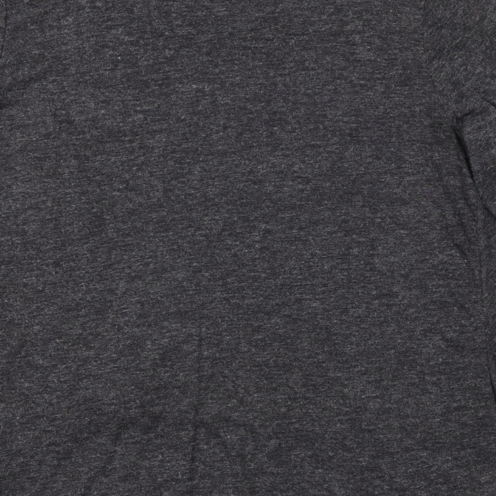 Lily Originals Womens Grey Basic T-Shirt Size 12