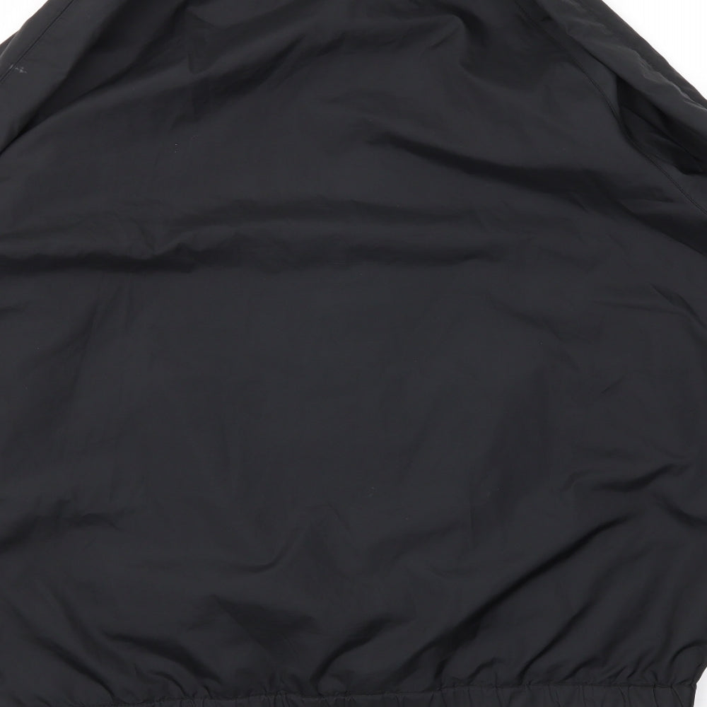 Mens UK Size M Preworn Black Rain Coat