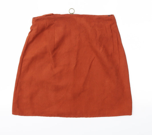 Primark Womens Brown   A-Line Skirt Size 8