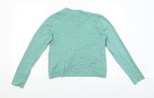 BPC Womens Green Wrap Jumper Size M