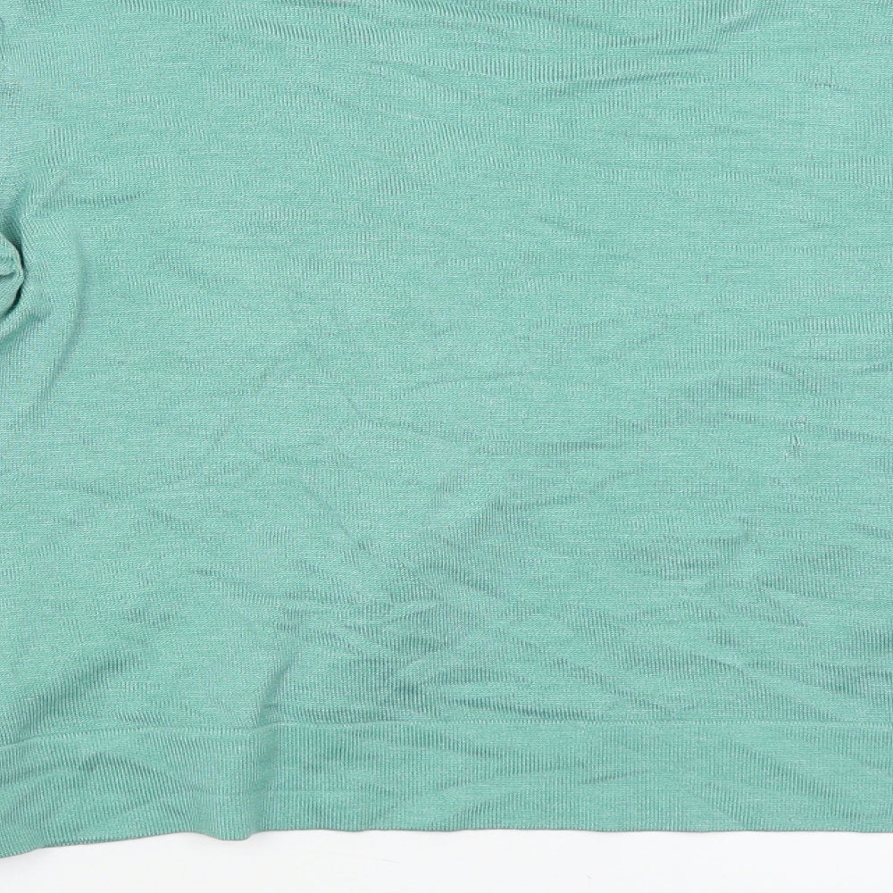 Bonprix Womens Green Wrap Jumper Size M