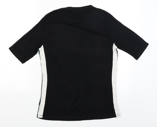 F&F Womens Black Basic T-Shirt Size 14