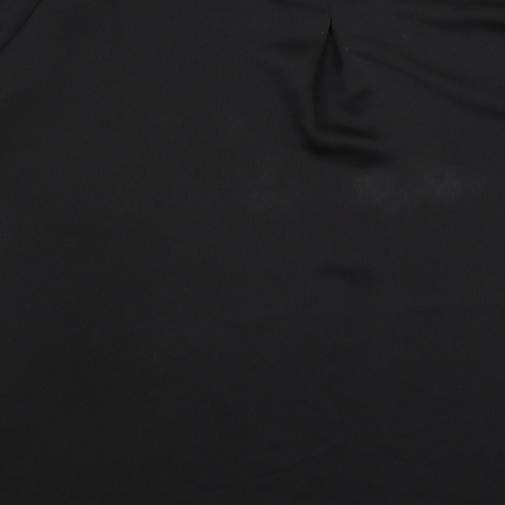 Womens UK Size 12 Dorothy Perkins Black Basic T-Shirt