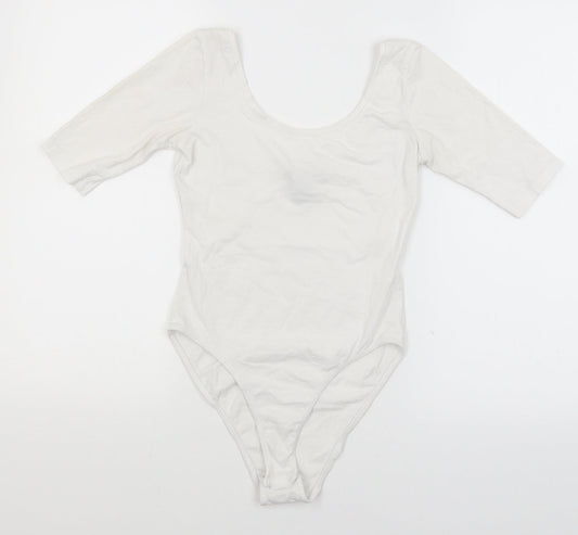 Womens UK Size 6 Atmosphere One-Piece White Bodysuit