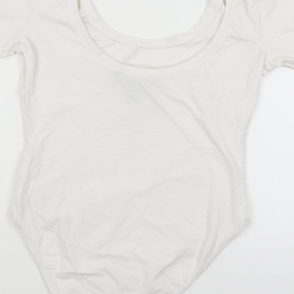 Atmosphere Womens White Bodysuit One-Piece Size 6