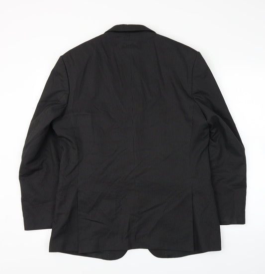 Mens UK Size 42 Preworn Regular Black Suit Jacket