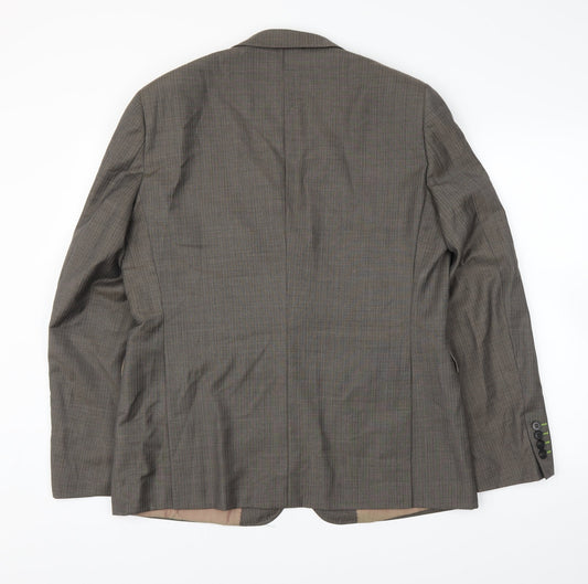 Mens UK Size 42 Topman Regular Brown Suit Jacket