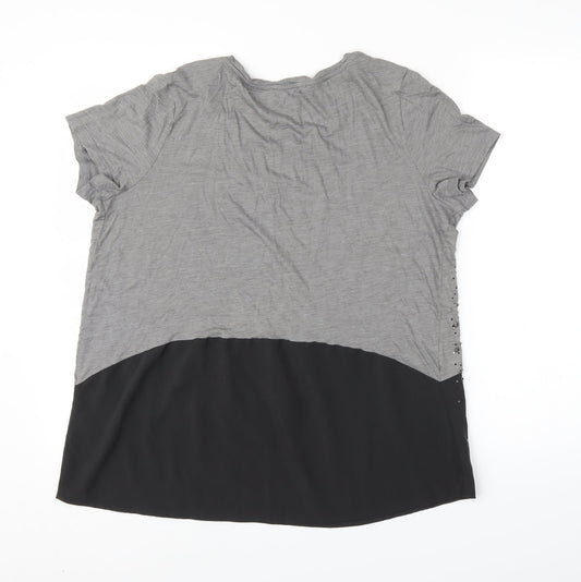 Womens UK Size 16 NEXT Grey Basic Blouse